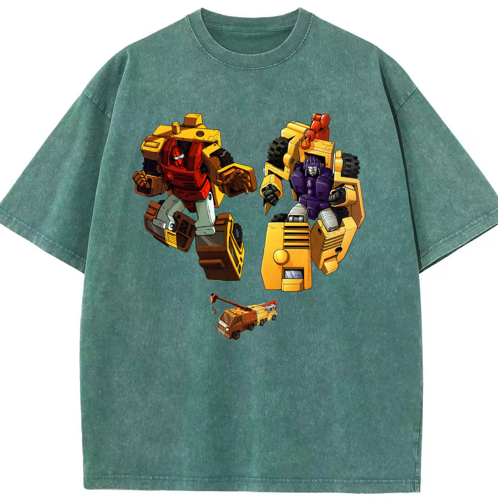 （画像用）  綿100% ヴィンテージ風 半袖Tシャツ（フロントプリント）